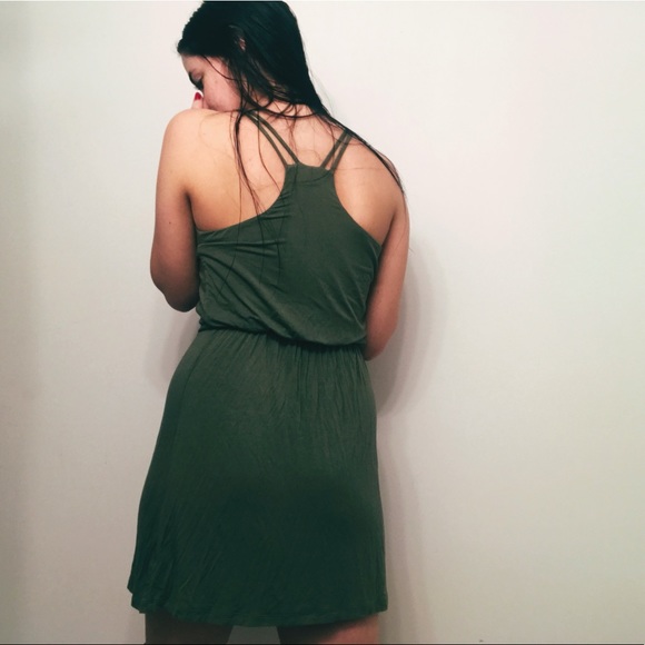 Guess Soft Green Wrap Dress - Picture 2 of 2